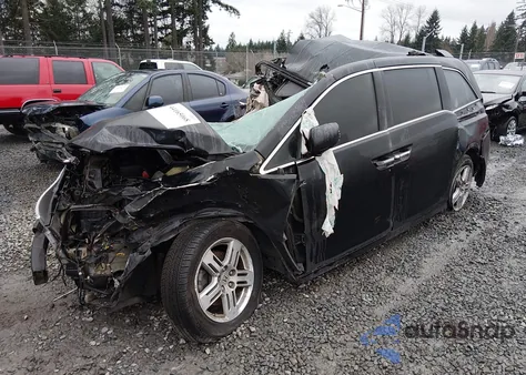 2013 Honda Odyssey Touring/Touring Elite из США, поврежденный, VIN 5FNRL5H98DB073655